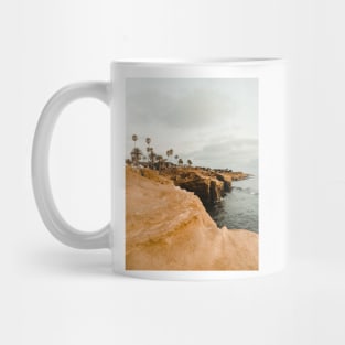 Sunset Cliffs and Palm Trees, California Mug